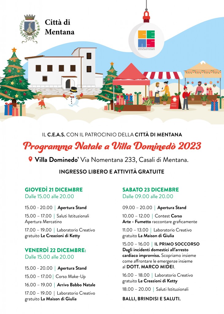 Locandina PROGRAMMA Natale Dominedò